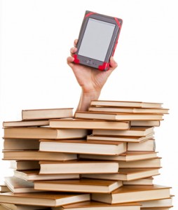 Ereader Hand Holding Kindle Ebook Reader